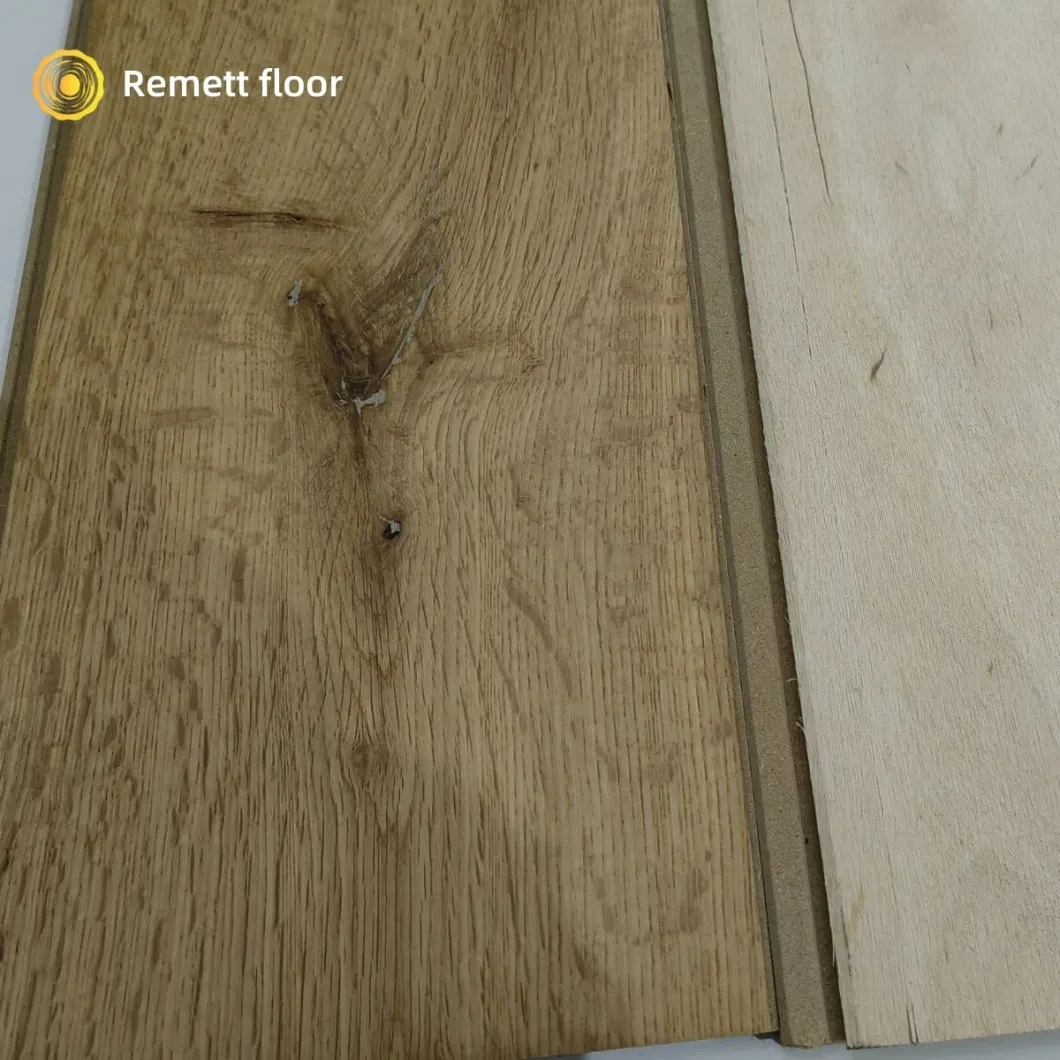 10mm Thickness Natural Oak Wood Flooring Smooth European White Oak Engineered Flooring China Manufacture