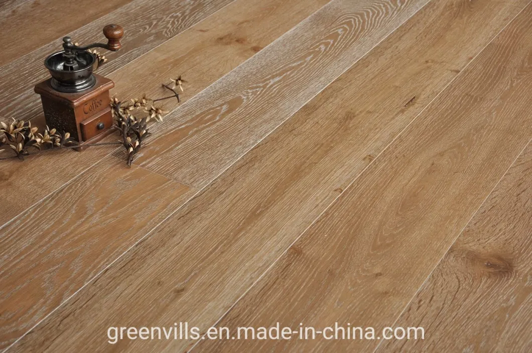 Smoked White Limed European White Oak Foor Engineered Oak Wood Floor/Parquet Flooring/Wood Flooring