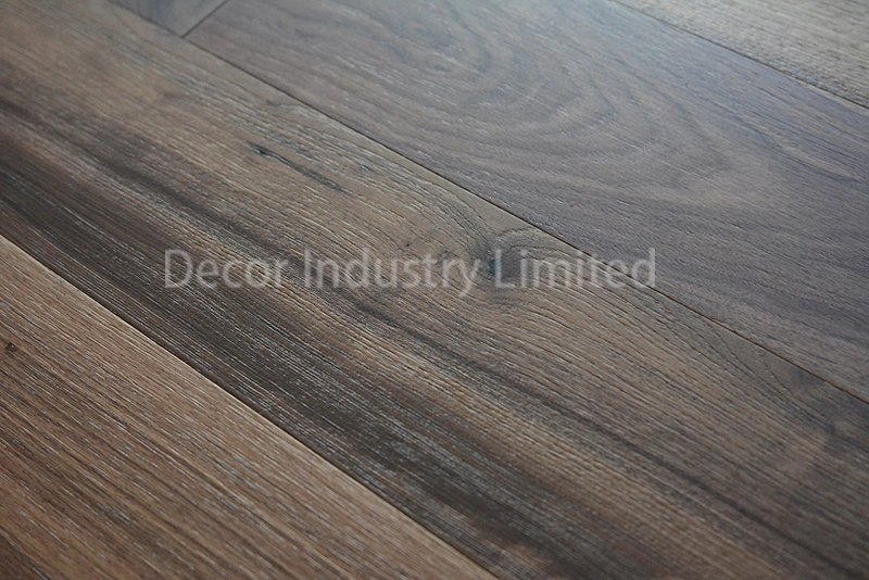 Herringbone Oak Square Bevel Black Natural Grain Wood Flooring Indoor Floor