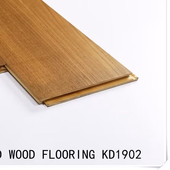 Pisos projetados em madeira de teca de cor natural dourada Chevron