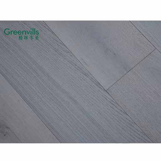 Pisos de carvalho projetados para uso doméstico com óleo UV, pisos de madeira natural escovados personalizados de 3 camadas, pisos de madeira real, preço barato, pisos em parquet