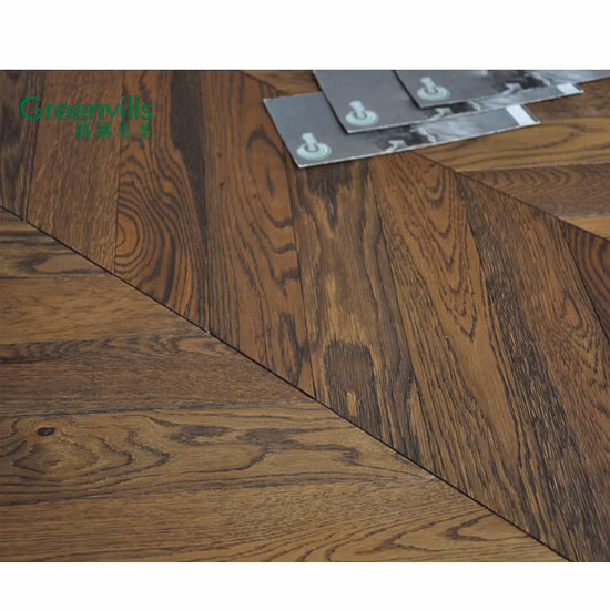  Pisos de madeira projetados Euro.  Piso de madeira de carvalho branco Piso em parquet de carvalho maciço