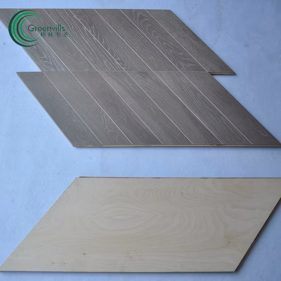 Carvalho branco europeu oleado UV 3ply 3strip Pisos em parquet cinza imperador, Pisos de madeira em parquet